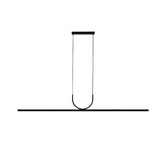 Lampa wisząca Abigali Persivald 24W liniowa 120cm czarny