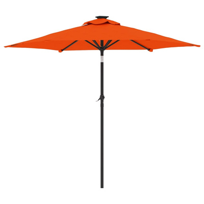 Parasol ogrodowy na stalowym słupku, terakota, 225x225x212 cm