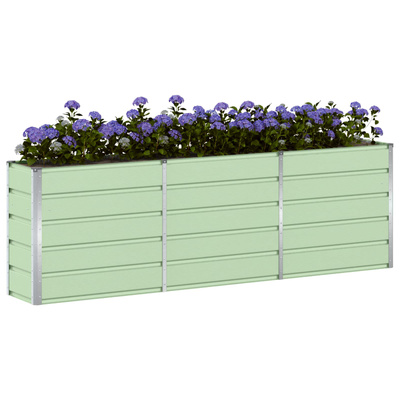Donica Zielony 240 x 40 x 75 cm Stal