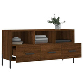 vidaXL Szafka pod TV, brązowy dąb, 102x36x50 cm