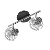 Lampa ścienna candellux oslo 92-61843 listwa e14 czarny/chrom