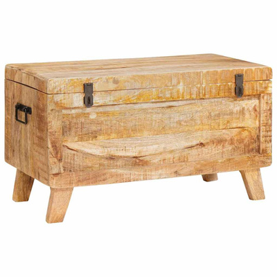 Skrzynia do przechowywania 70 x 35 x 40 cm lite drewno mango