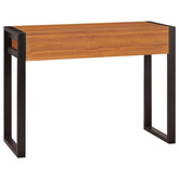 Biurko z 2 szufladami, 100x40x75 cm, drewno tekowe vidaXL