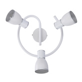 Lampa sufitowa biała/chrom spirala 3xE14 Fido 98-63380