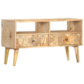 vidaXL Szafka pod TV, 90x30x50 cm, lite drewno mango