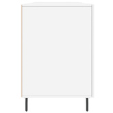 vidaXL Biurko białe z połyskiem, 140x50x75 cm, materiał drewnopochodny