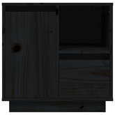 Szafki nocne, 2 szt., czarne, 50x34x50 cm, lite drewno sosnowe