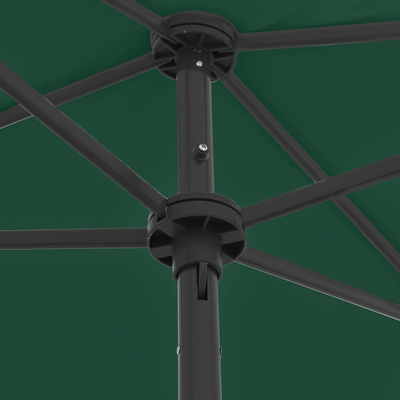Parasol plażowy, zielony, 180x120 cm