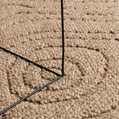Dywany pokojowe Moiré AGIRA Naturalny 200 x 140 cm Poliester