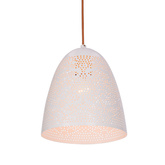 Lampa sufitowa wisząca 1X60W E27 ażurowy biały BENE 31-70340