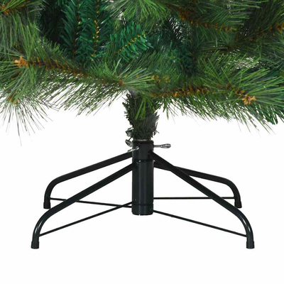 Sztuczna choinka z zawiasami Zielony 180 cm PVC, stal