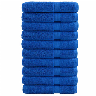 Ręczniki premium, SOLUND, 10 szt., niebieskie, 100x200 cm, 600 g/m?