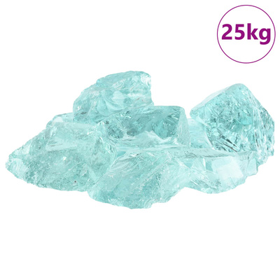 Kamienie Ogrodowe Turkusowy 12 cm Szkło
