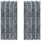 Zasłony z weluru 2 pcs Srebrnoszary 245 x 140 cm Aksamit
