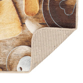 vidaXL Dywanik kuchenny, kolorowy, 60x180 cm, antypoślizgowy model standard