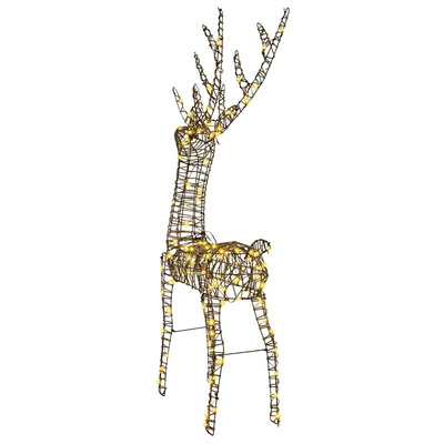3D Renifer Ciepła biel 70 x 41 x 128 cm rattan