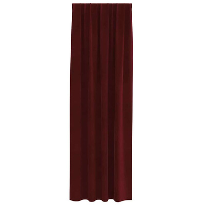 Zasłony zaciemniające 2 pcs Czerwone wino 140 x 260 cm Aksamit