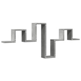 Półka wisząca, szarość betonu, 104,5x10x43 cm