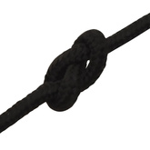 vidaXL Linka robocza, czarna, 3 mm, 25 m, poliester