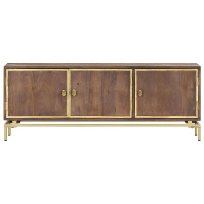 vidaXL Szafka pod TV, 120x30x46 cm, lite drewno mango