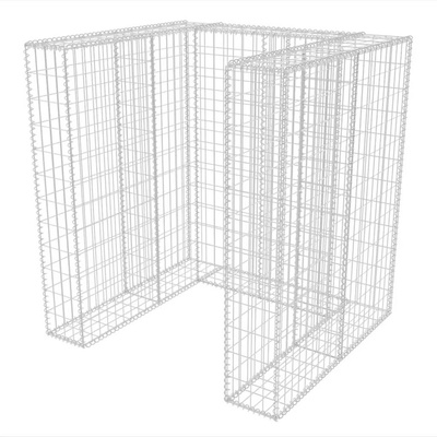 Gabion do osłonięcia kosza na śmieci, 110x100x120 cm