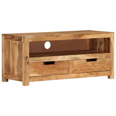 vidaXL Szafka pod TV, 88x35x40 cm, lite drewno akacjowe