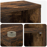 Kabinet na płyty CD Dąb wędzony 33 x 23,5 x 97,5 cm