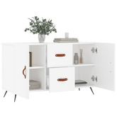 vidaXL Komoda, biała, 100x36x60 cm, materiał drewnopochodny