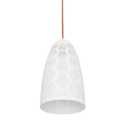Lampa sufitowa wisząca 1X60W E27 ażurowy biały BENE 31-70593