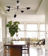 Lampa wisząca RAVEN MD21178-6 Minimalistyczna Oprawa W Kolorze Czarnym ADANI AD159