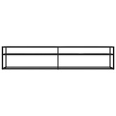 vidaXL Szafka pod TV, czarny marmur, 200x40x40,5 cm, szkło hartowane