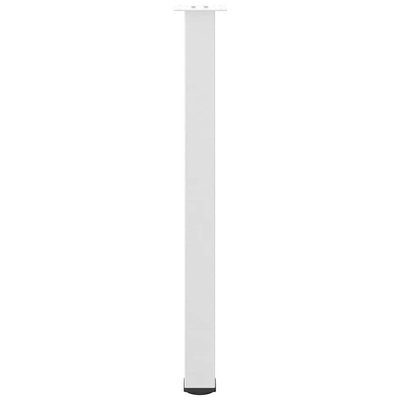 Nogi do stołu barowego 4 szt. Białe 100-102 cm Stal