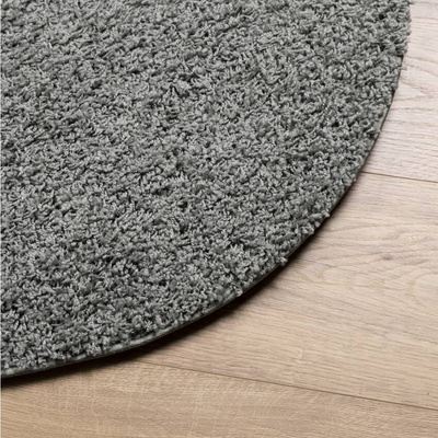 vidaXL Dywan z długim włosiem PAMPLONA, zielony, Ø 240 cm