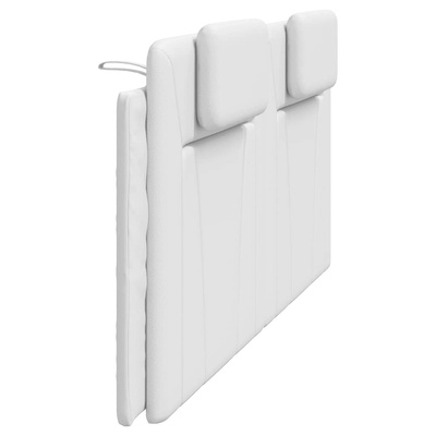 Poduszka na wezgłowie, Viana, biała, 200 cm, sztuczna skóra