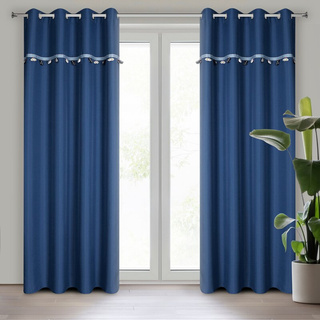 Zasłona Car ciemnoniebieska 140x250