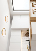 Plafon LED biały drewno 36W 4000K Gandava 14-75260