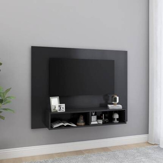 vidaXL Wisząca szafka pod TV, szara, 120 x 23,5 x 90 cm