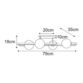 Lampa wisząca K-5771 z serii TORES