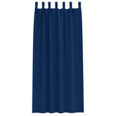 Firany blackout z kółkami 2 pcs Ciemnoniebieski 245 x 140 cm