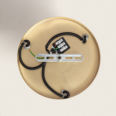 Lampa Wisząca Szklana Bursztynowa 3xE14 35cm Abruzzo Koloreno