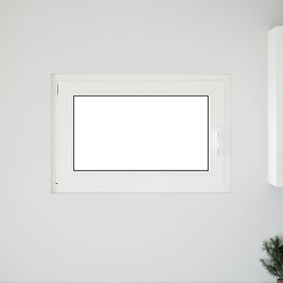 Biała wewnętrzna kolor okna piwnicznego RISOR 90 x 50 cm