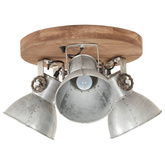 Industrialna lampa wisząca, 25 W, srebrna, 42x27 cm, E27