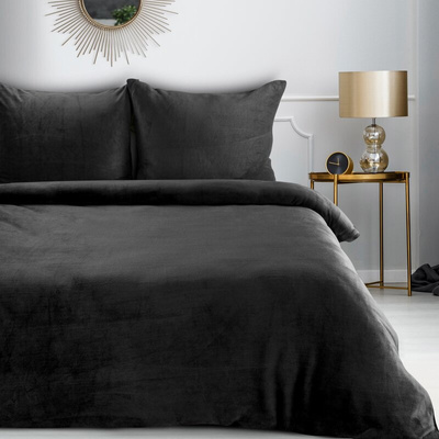 Pościel Flano czarna 220x200
