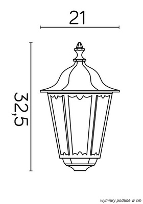 Lampa ogrodowa stojąca (głowica) K 1018 M