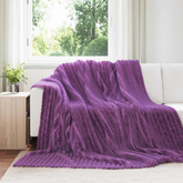 Koce narzutowe 6 pcs Fioletowy 240 x 220 cm Polar