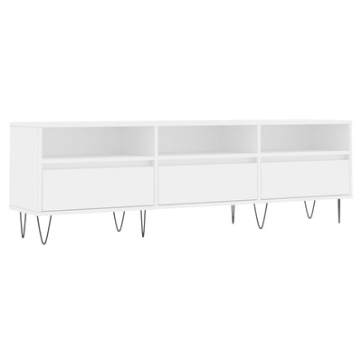 Szafka pod TV, biała, 150x30x44,5 cm, materiał drewnopochodny vidaXL