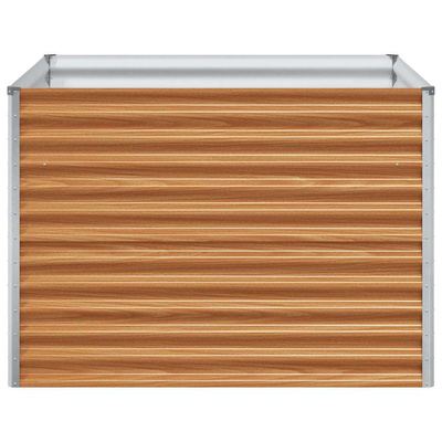 Podniesiona rabata ogrodowa 98 x 100 x 68 cm Stal Galwanizowana