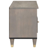 Szafka pod telewizor Szary 80 x 33 x 46 cm Drewno z mango