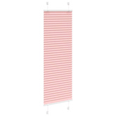 Roleta plisowana różowa 45x100 cm Szerokość tkaniny 44,4cm