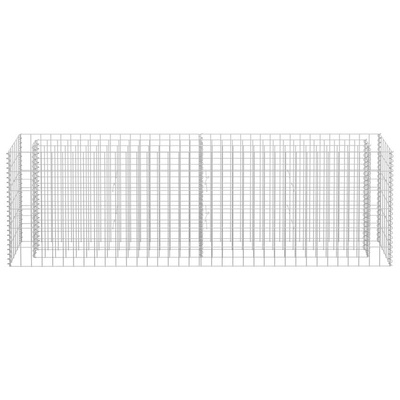vidaXL Podwyższona donica gabionowa, galwanizowana stal, 180x30x60 cm